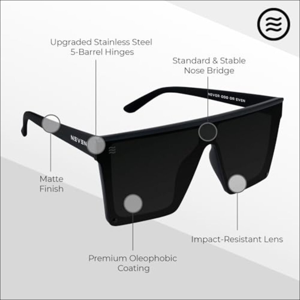 Polarized Rectangular Sunglasses With Tr90 Frame … - image 5